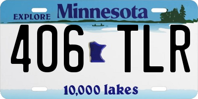 MN license plate 406TLR