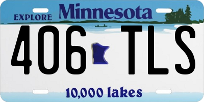 MN license plate 406TLS