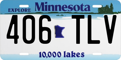MN license plate 406TLV