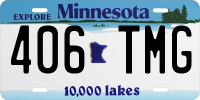 MN license plate 406TMG