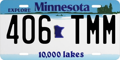 MN license plate 406TMM
