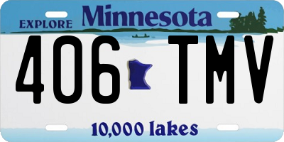 MN license plate 406TMV