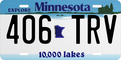 MN license plate 406TRV