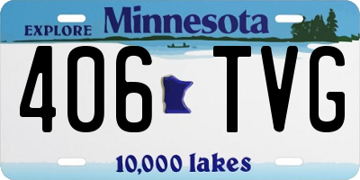 MN license plate 406TVG