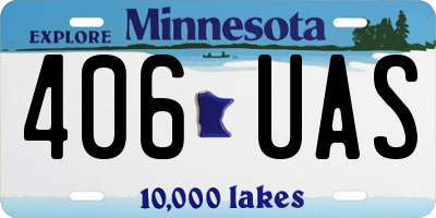 MN license plate 406UAS