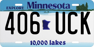 MN license plate 406UCK