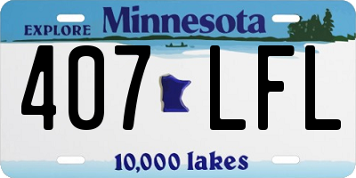 MN license plate 407LFL