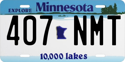 MN license plate 407NMT