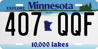MN license plate 407QQF