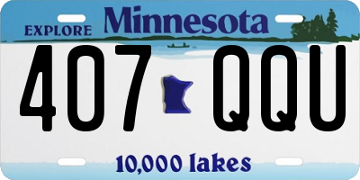 MN license plate 407QQU