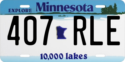 MN license plate 407RLE
