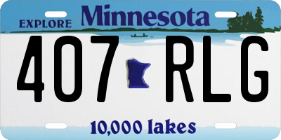 MN license plate 407RLG