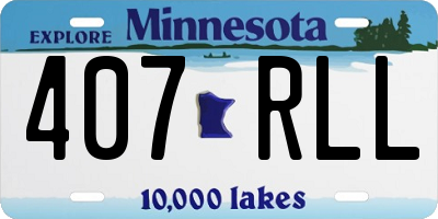 MN license plate 407RLL