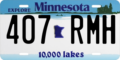 MN license plate 407RMH