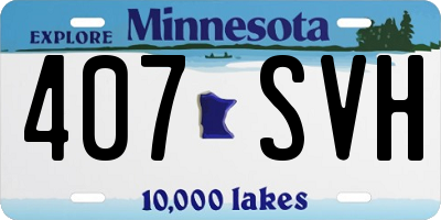 MN license plate 407SVH