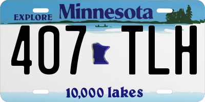 MN license plate 407TLH