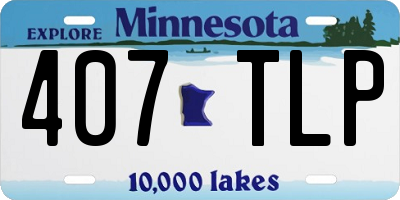 MN license plate 407TLP