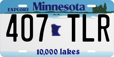 MN license plate 407TLR