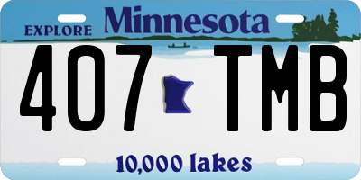 MN license plate 407TMB