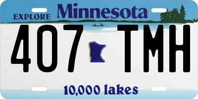 MN license plate 407TMH