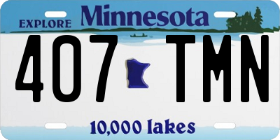 MN license plate 407TMN