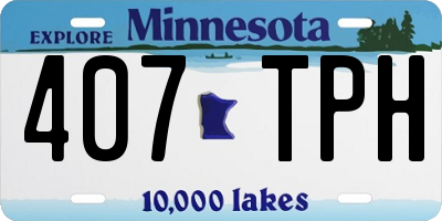 MN license plate 407TPH