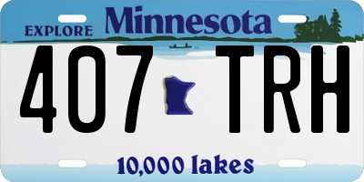 MN license plate 407TRH