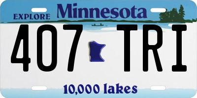 MN license plate 407TRI