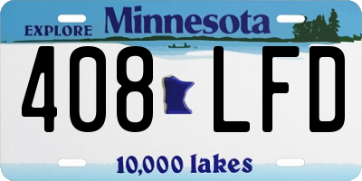 MN license plate 408LFD