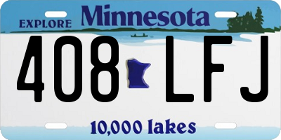 MN license plate 408LFJ