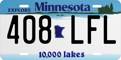 MN license plate 408LFL
