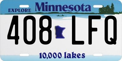 MN license plate 408LFQ