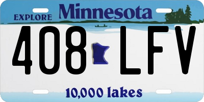 MN license plate 408LFV