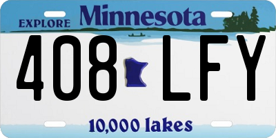MN license plate 408LFY