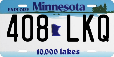 MN license plate 408LKQ