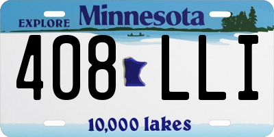 MN license plate 408LLI