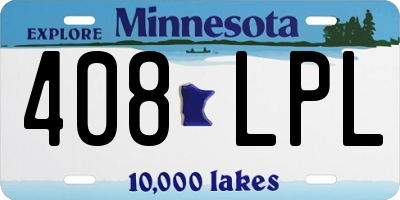 MN license plate 408LPL