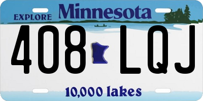 MN license plate 408LQJ