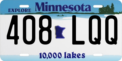 MN license plate 408LQQ