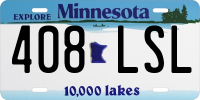 MN license plate 408LSL