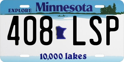 MN license plate 408LSP