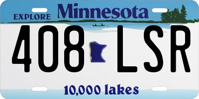 MN license plate 408LSR
