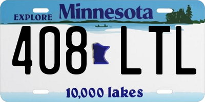MN license plate 408LTL