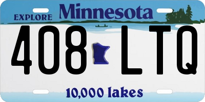 MN license plate 408LTQ