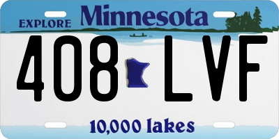 MN license plate 408LVF