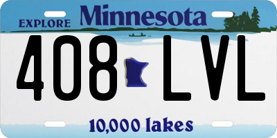MN license plate 408LVL