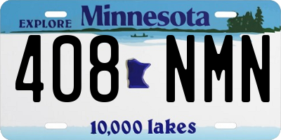 MN license plate 408NMN