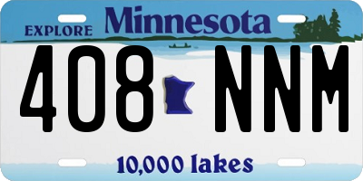 MN license plate 408NNM