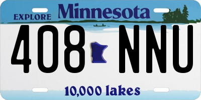 MN license plate 408NNU