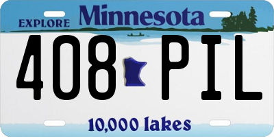 MN license plate 408PIL